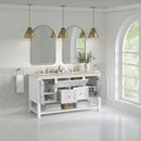 James Martin Breckenridge 60" Double Bathroom Vanity, Bright White