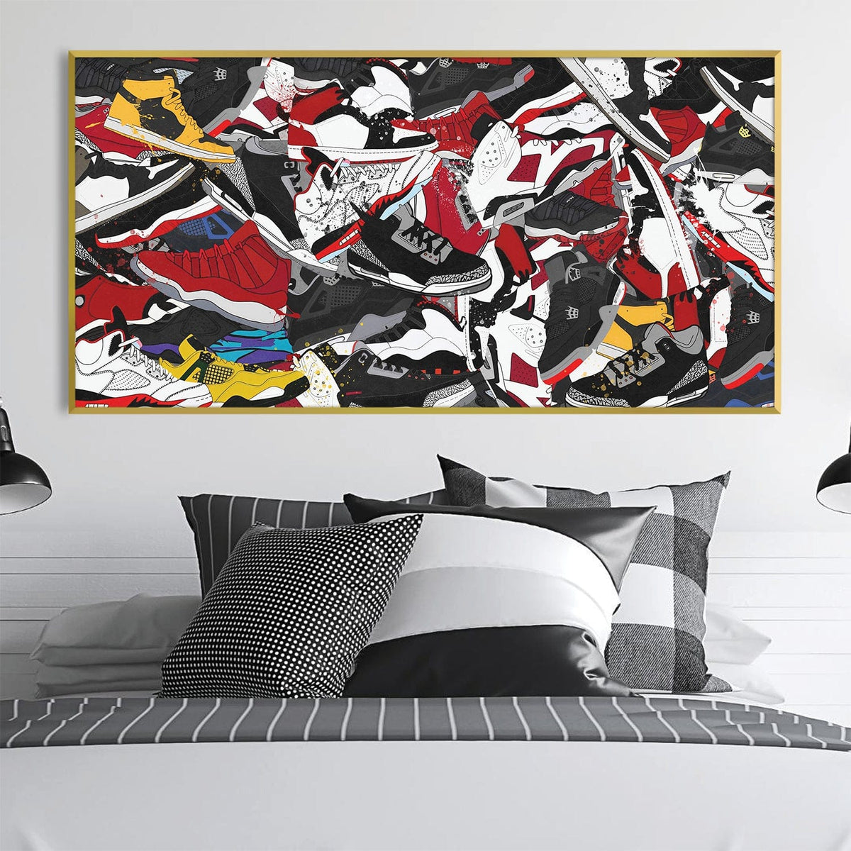 Sneaker Collage Canvas, photo 2 of 8