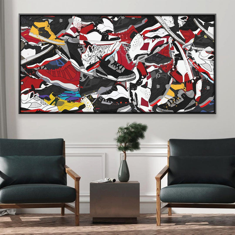 Sneaker Collage Canvas