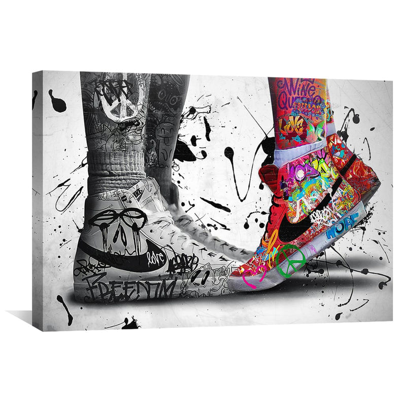 Sneaker Graffiti Love Canvas