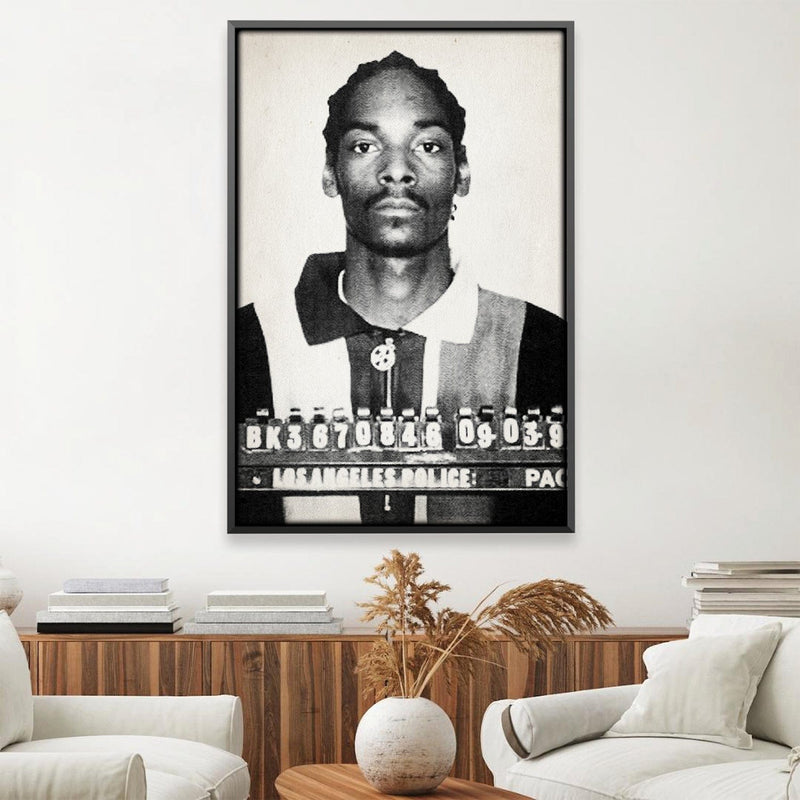 Snoop Mugshot Black Canvas