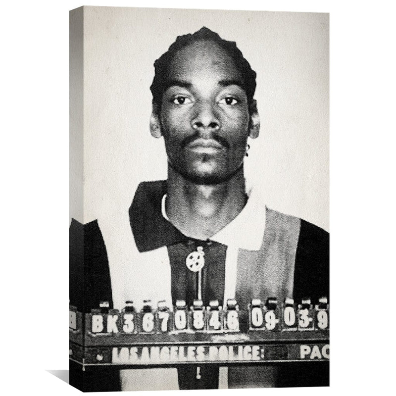 Snoop Mugshot Black Canvas