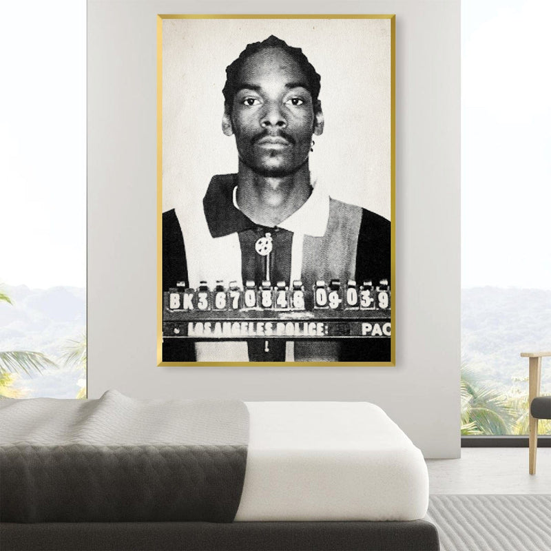 Snoop Mugshot Black Canvas