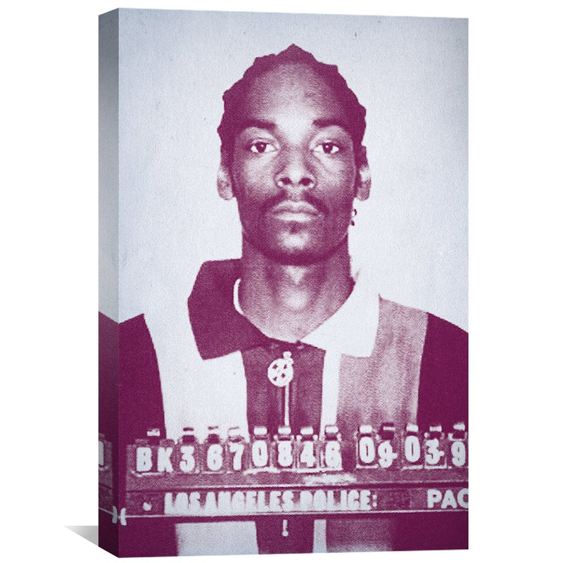 Snoop Mugshot Magenta Canvas