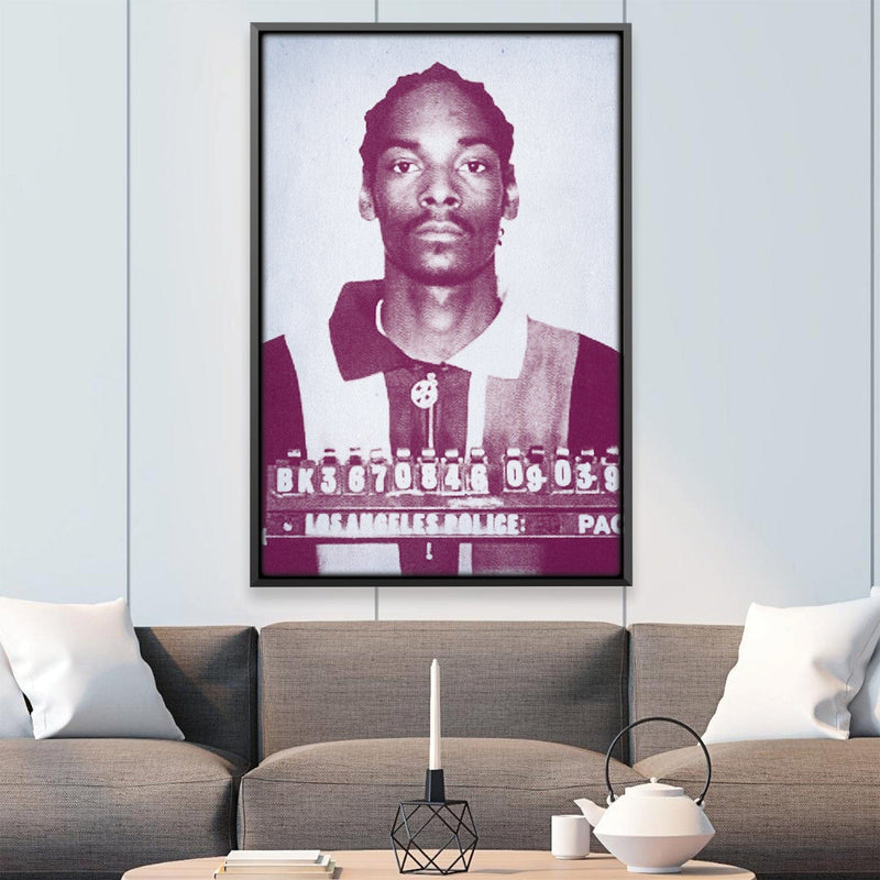 Snoop Mugshot Magenta Canvas