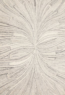 Snow Bloom Beige Hand Tufted 5x7 Wool Area Rug