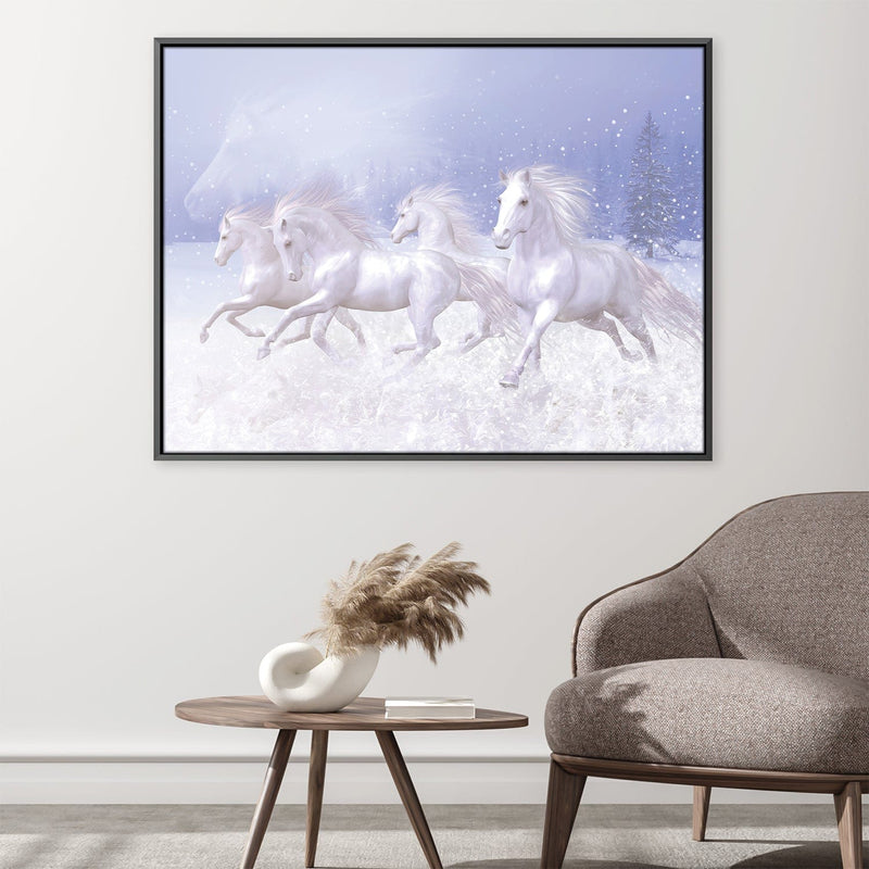 Snow Horses Canvas