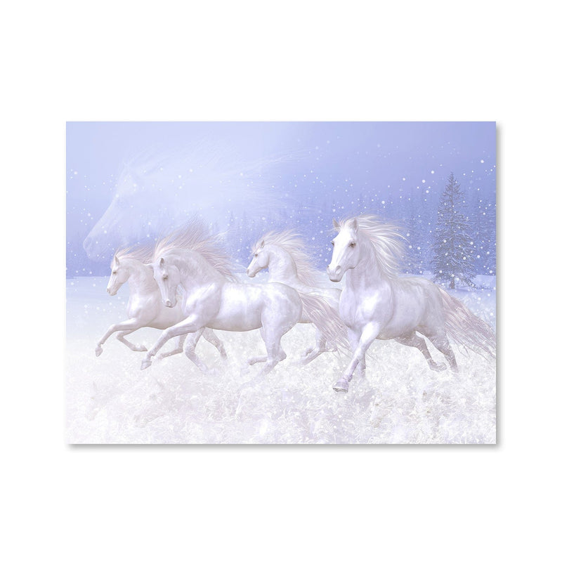 Snow Horses Canvas