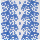 Snow White, Blue Glossy Cecil Stripe Ceramic Tiles 6x6