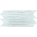 Snow White Multi Finish Modern Bamboo Blend Marble Mosaics