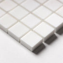 Snow White Polished 1x1 Marble Mosaics 12x12
