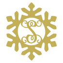 Snow Flake Swirl Monogram