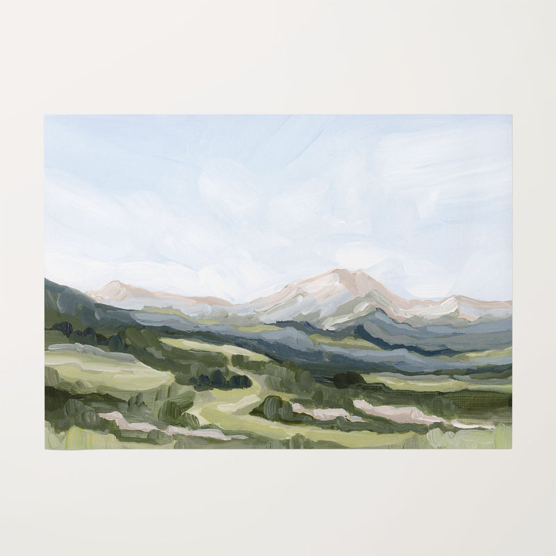 "Snowmass in Spring" Art Print
