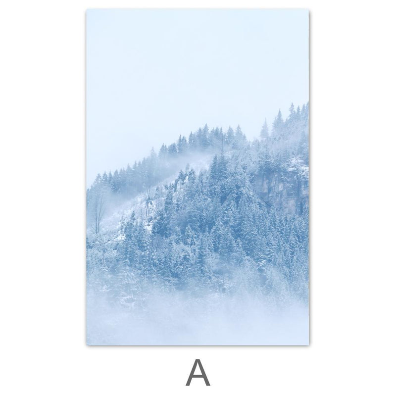 Snowy Mountain Canvas