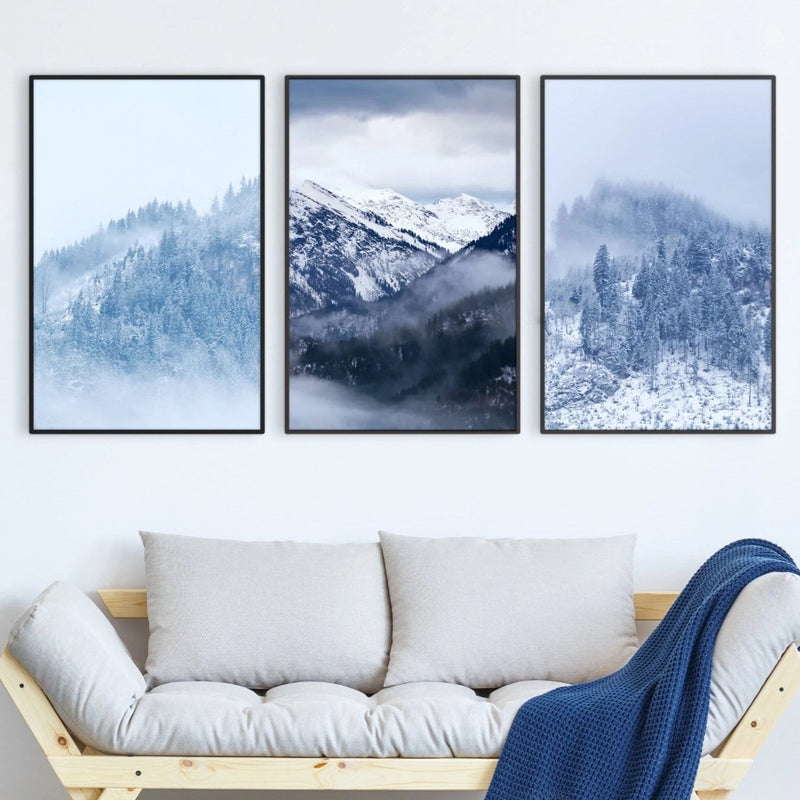 Snowy Mountain Canvas