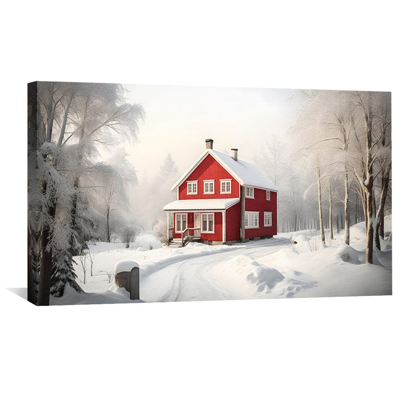 Snowy Ranch Canvas