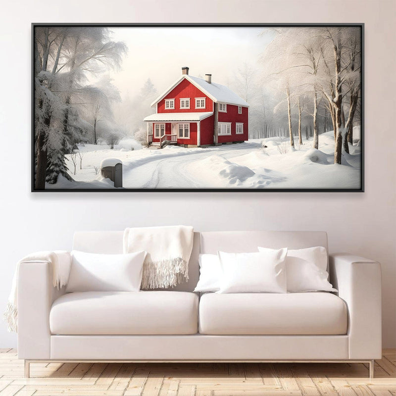 Snowy Ranch Canvas