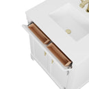 James Martin Bellshire 30" Single Bathroom Vanity, Bright White