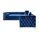 Giovanni Velvet Corner Sectional Sofa