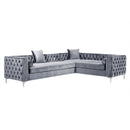 Giovanni Velvet Corner Sectional Sofa