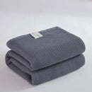 GobekUsa Cotton Honeycomb Towel Blanket for Single Double - Breathable Cozy Sofa Cover