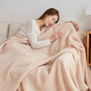 GobekUsa Cotton Honeycomb Towel Blanket for Single Double - Breathable Cozy Sofa Cover