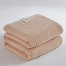 GobekUsa Cotton Honeycomb Towel Blanket for Single Double - Breathable Cozy Sofa Cover