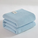 GobekUsa Cotton Honeycomb Towel Blanket for Single Double - Breathable Cozy Sofa Cover