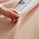 GobekUsa Cotton Honeycomb Towel Blanket for Single Double - Breathable Cozy Sofa Cover