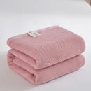 GobekUsa Cotton Honeycomb Towel Blanket for Single Double - Breathable Cozy Sofa Cover