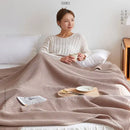 GobekUsa Cotton Honeycomb Towel Blanket for Single Double - Breathable Cozy Sofa Cover