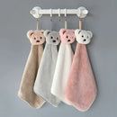 Soft cartoon bear microfiber hand towel 4 pack kitchen & bathroom by Decorbites