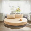 GobekUsa Cotton Round Bed Sheet Set with Elastic Band, Soft & Skin-Friendly Fitted Sheets