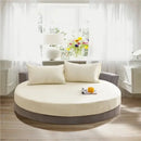 GobekUsa Cotton Round Bed Sheet Set with Elastic Band, Soft & Skin-Friendly Fitted Sheets