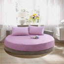 GobekUsa Cotton Round Bed Sheet Set with Elastic Band, Soft & Skin-Friendly Fitted Sheets