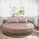 GobekUsa Cotton Round Bed Sheet Set with Elastic Band, Soft & Skin-Friendly Fitted Sheets