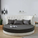 GobekUsa Cotton Round Bed Sheet Set with Elastic Band, Soft & Skin-Friendly Fitted Sheets