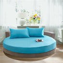 GobekUsa Cotton Round Bed Sheet Set with Elastic Band, Soft & Skin-Friendly Fitted Sheets