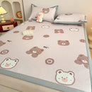 GobekUsa Antibacterial Pattern Mat Set | Skin-Friendly & Soft Mattress | Summer Air Conditioning