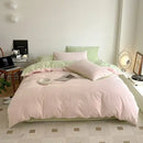 GobekUsa Cotton Queen Bedding Set: Duvet Cover, Sheets, Quilt Cover, Pillow Covers -Soft & Comfortable
