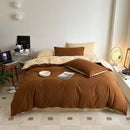 GobekUsa Cotton Queen Bedding Set: Duvet Cover, Sheets, Quilt Cover, Pillow Covers -Soft & Comfortable