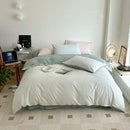 GobekUsa Cotton Queen Bedding Set: Duvet Cover, Sheets, Quilt Cover, Pillow Covers -Soft & Comfortable