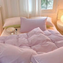 GobekUsa Cotton Queen Bedding Set: Duvet Cover, Sheets, Quilt Cover, Pillow Covers -Soft & Comfortable