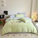 GobekUsa Cotton Queen Bedding Set: Duvet Cover, Sheets, Quilt Cover, Pillow Covers -Soft & Comfortable