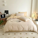 GobekUsa Cotton Queen Bedding Set: Duvet Cover, Sheets, Quilt Cover, Pillow Covers -Soft & Comfortable