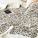 GobekUsa Leopard Print Double Layered Wool Blanket-Irresistibly Soft & Warm