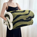 GobekUsa Leopard Print Double Layered Wool Blanket-Irresistibly Soft & Warm