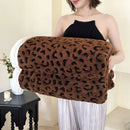 GobekUsa Leopard Print Double Layered Wool Blanket-Irresistibly Soft & Warm