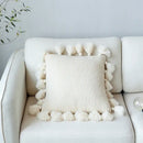 Soft tassel knit cushion cover living room pillow case by Decorbites