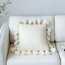 Soft tassel knit cushion cover living room pillow case by Decorbites